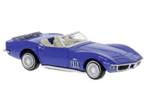 Brekina 19992 - H0 - Chevrolet Corvette C3, Cabrio - blau